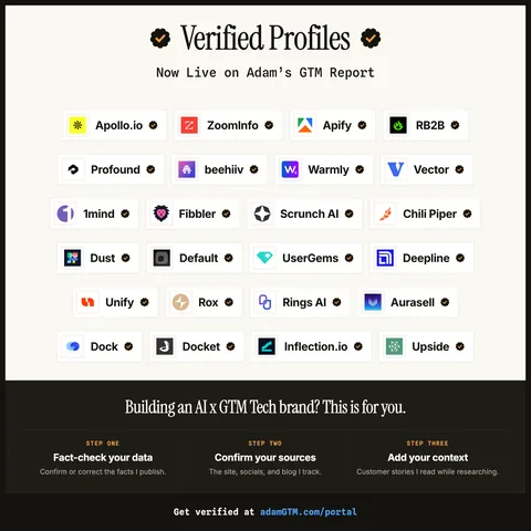 Verified profiles, now live